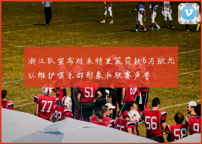 浙江队宣布对米特里策罚款6万欧元以维护俱乐部形象和联赛声誉